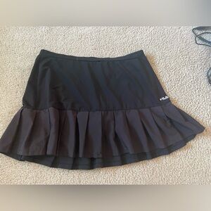 Fila Black pleaded Mini Skirt